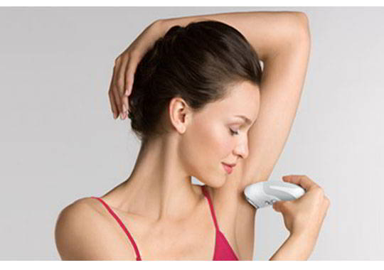 Epilator on Underarms